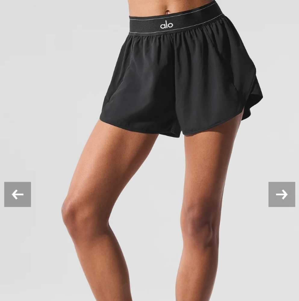 ALO Yoga Black Athletic Shorts